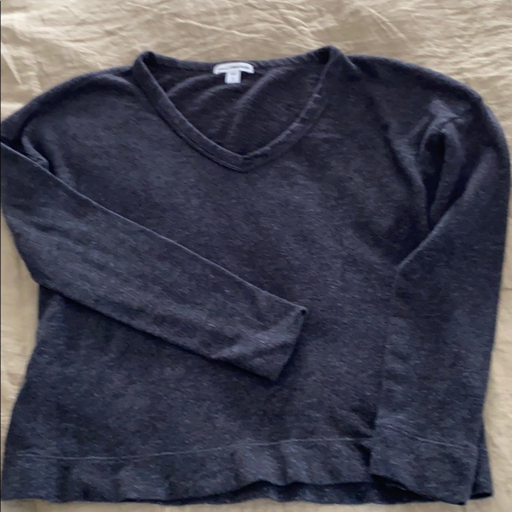 James Perse Heather Grey LS shirt